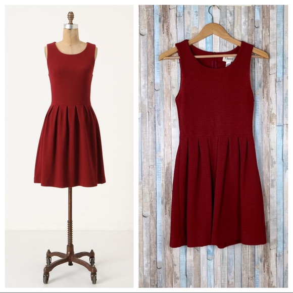 Anthropologie Dresses & Skirts - Anthropologie S Fit Flare Knit Noon & Night Dress